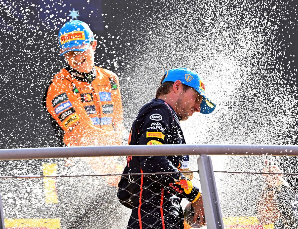 Verstappen foi mais rápido que Norris