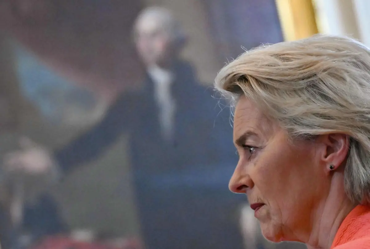 A presidente da Comissão Europeia, Ursula von der Leyen