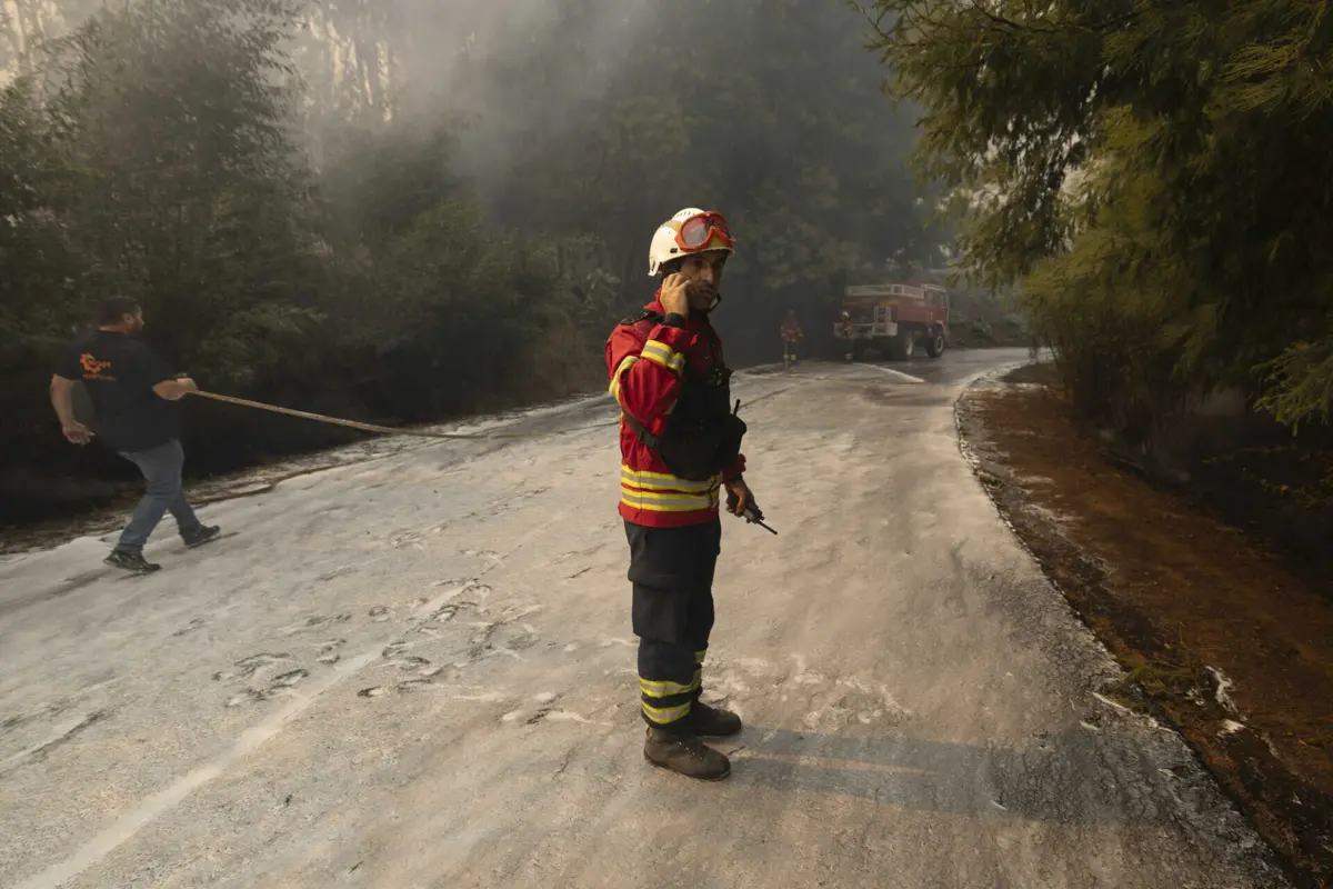 Região Norte e Centro foi atingida por fortes incêndios