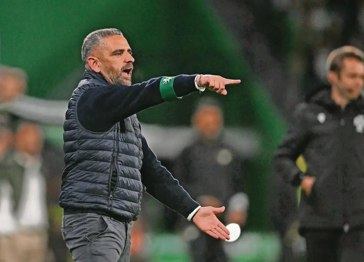 O treinador do Sporting, Rui Borges