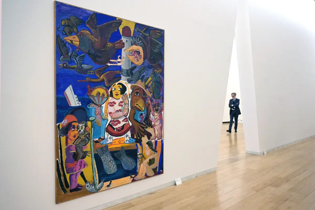 Obra de Paula Rego, da série "As Viviane Girls no fim do mundo" (1984), é uma das 210 que integram a exposição patente até 1 de junho