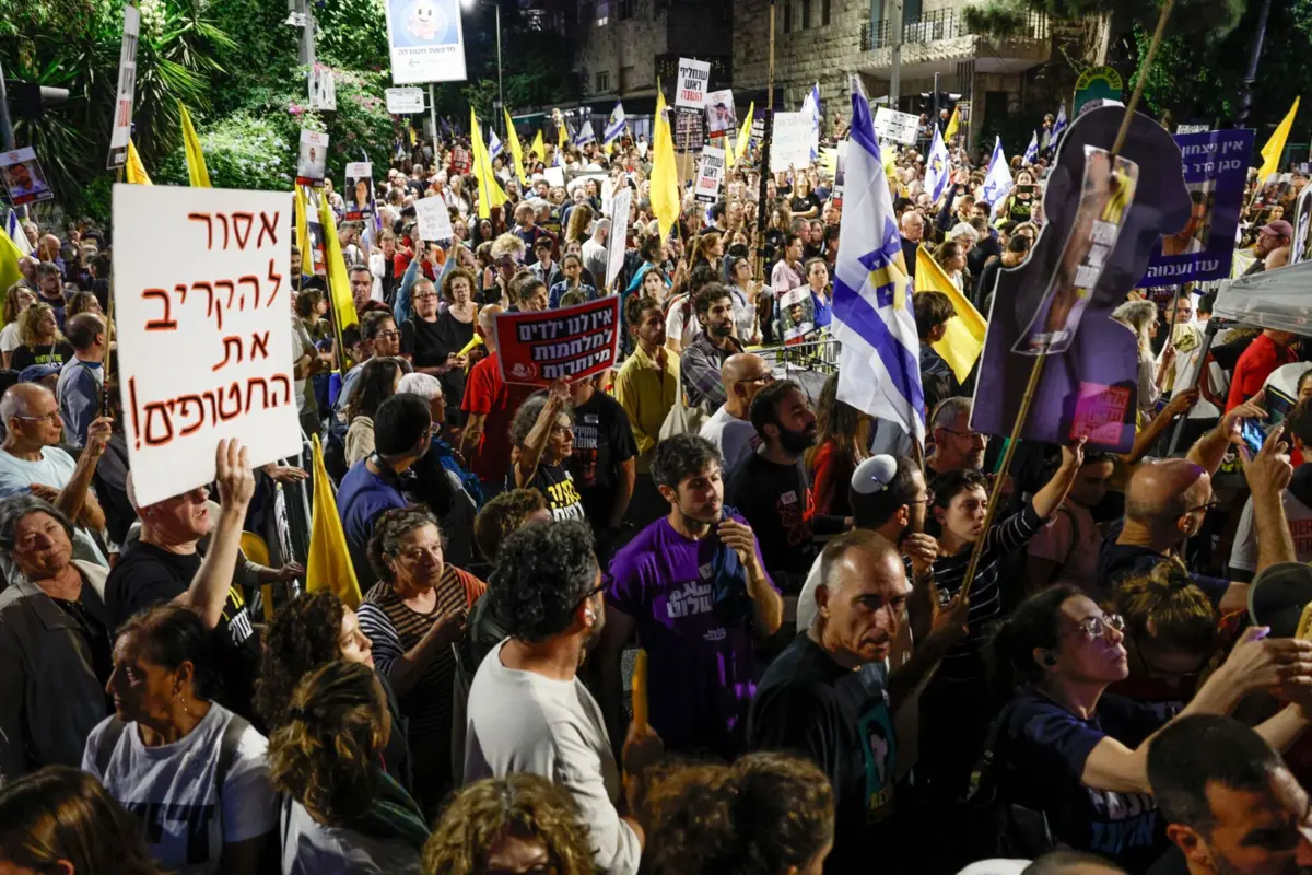 Imagem de contexto do artigo Milhares enchem ruas de Jerusalém e Telavive contra "guerra de Bibi"