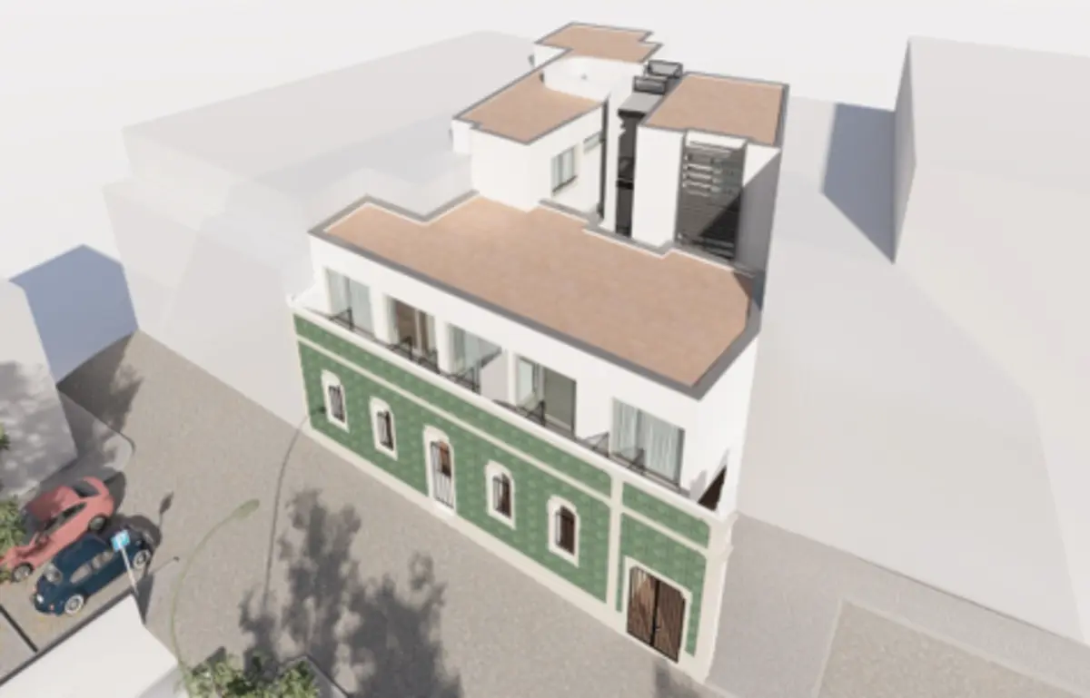 Imagem virtual do edifício da Rua de São Paulo, em Loulé