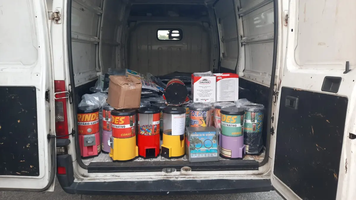 Apreendidas 156 máquinas ilegais de jogo de fortuna ou azar