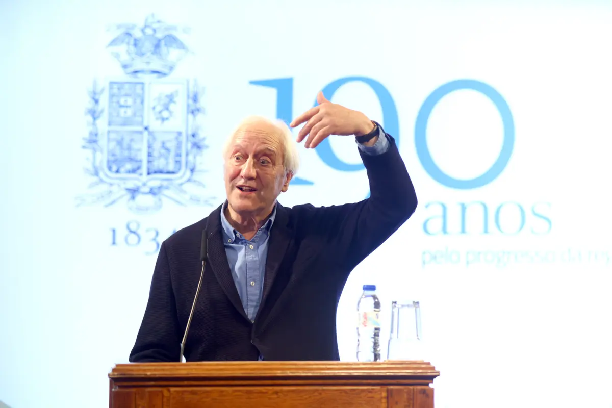 Charles Landry foi o orador numa conferência no Palácio da Bolsa