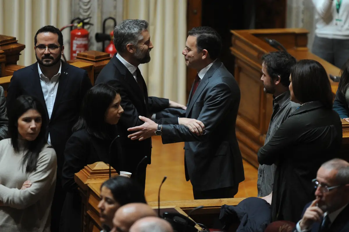 Pedro Nuno Santos e Luís Montenegro