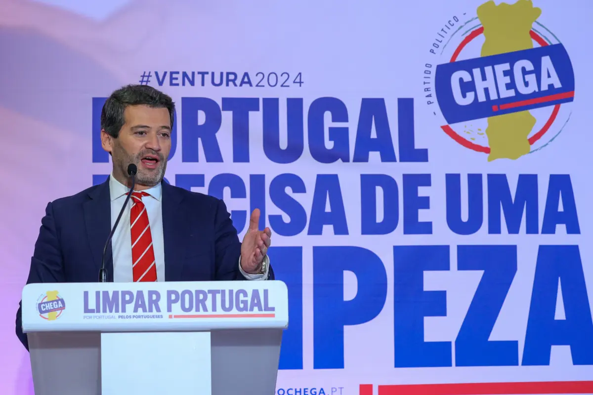 O presidente do Chega, André Ventura