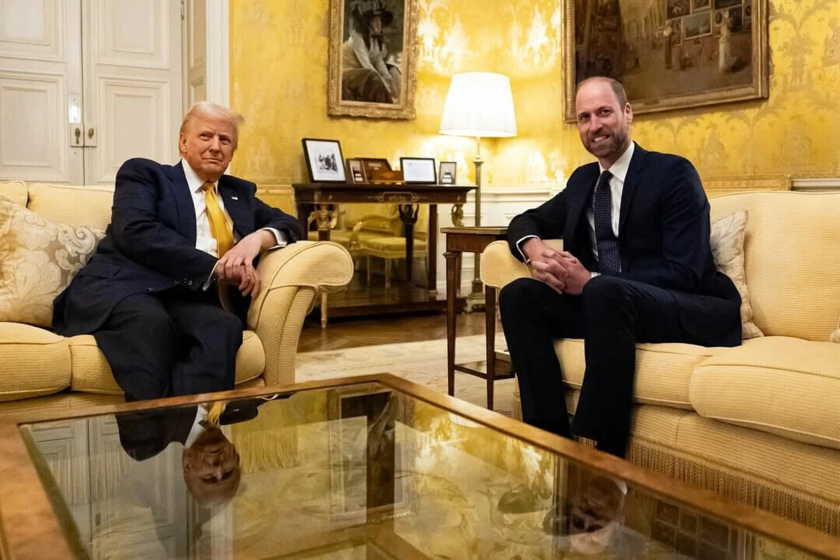 Donald Trump e príncipe William conversaram na residência do embaixador do Reino Unido
