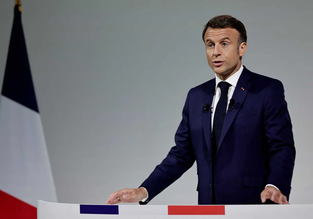 O presidente francês Emmanuel Macron
