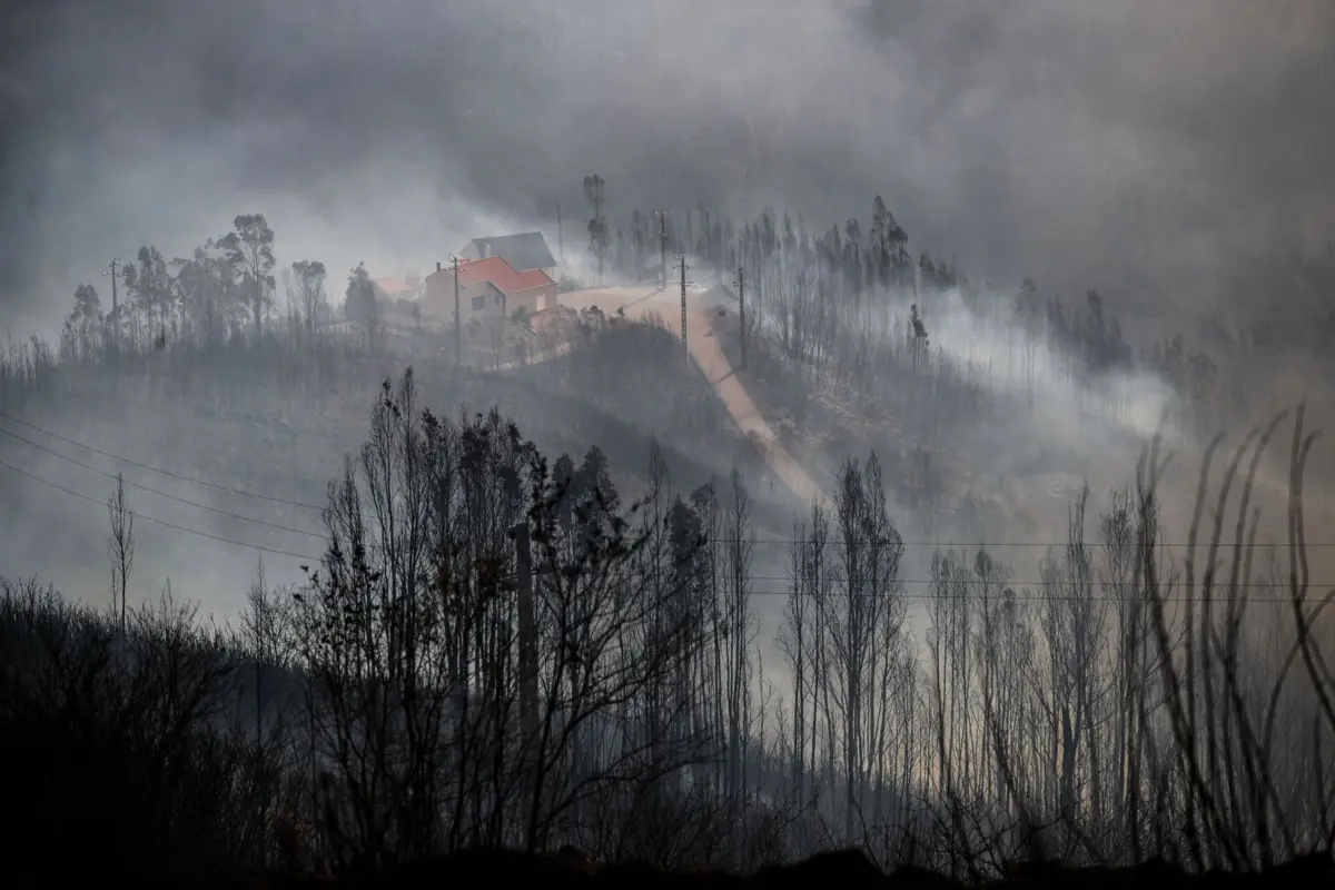 Incêndio foi combatido com "os meios que foram chegando" e com a iniciativa das populações