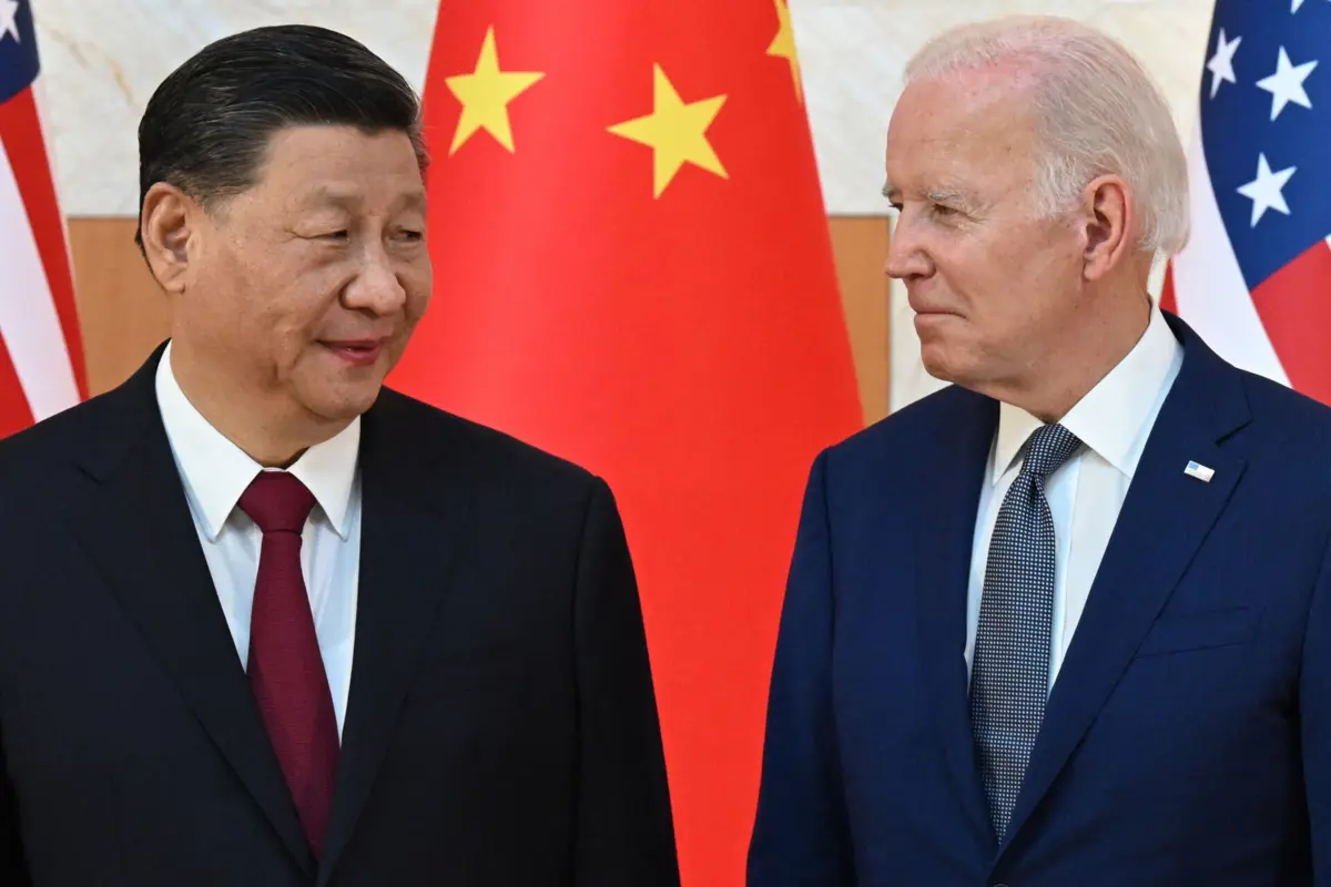 O presidente chinês, Xi Jinping, e o presidente dos EUA, Joe Biden