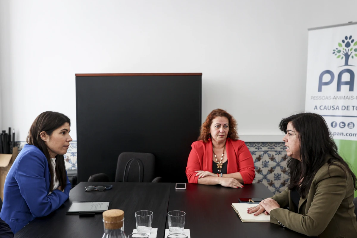 As líderes do BE e do PAN reuniram-se esta quarta-feira