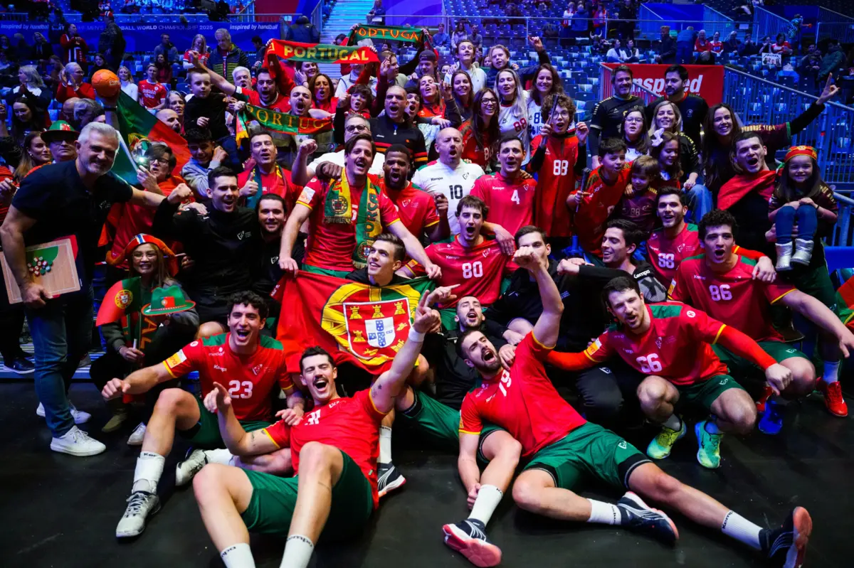 Imagem de contexto do artigo Portugal imparável destrói Chile e garante primeiro lugar do grupo no Mundial de andebol