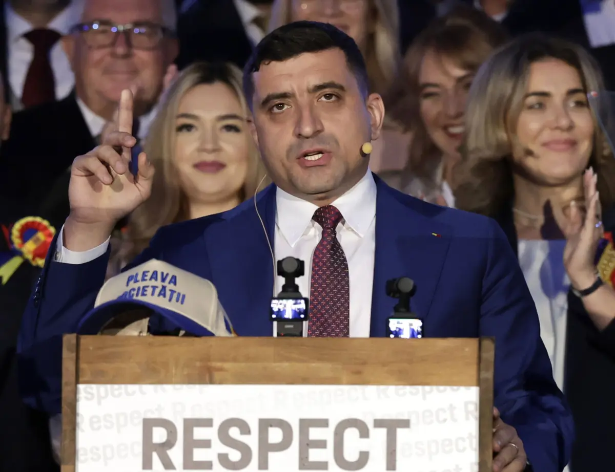 Imagem de contexto do artigo Simion canta vitória na Roménia apesar de projeções apontarem derrota