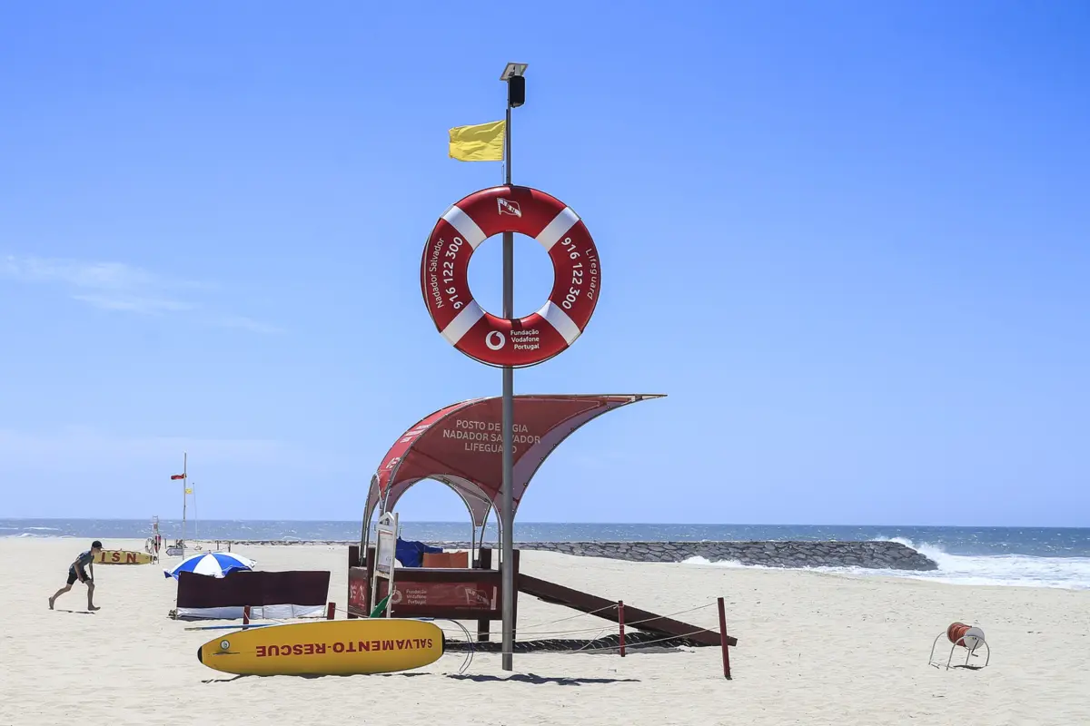 Banhistas ficaram em dificuldades na água