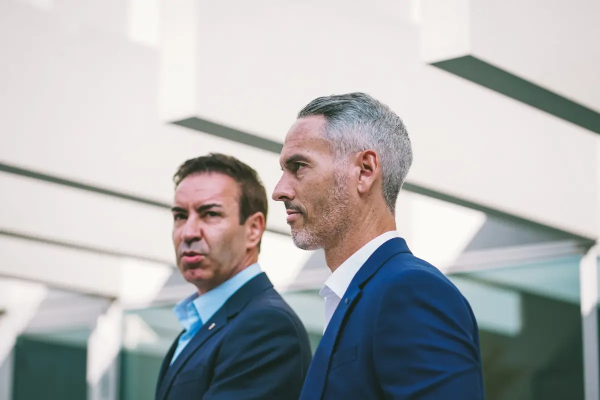 Carlos Vicens com António Salvador