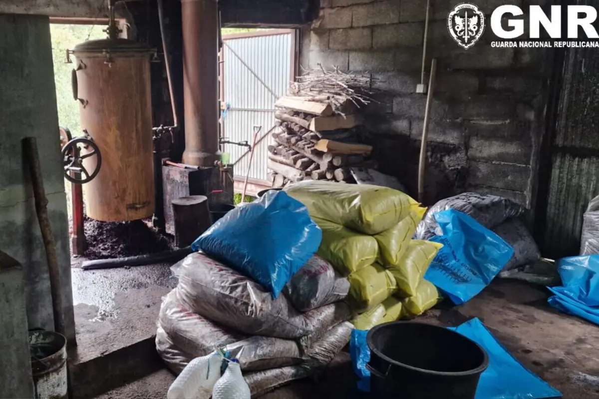 Além da aguardente, foi apreendido um alambique