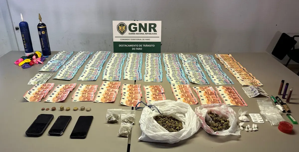 GNR apreendeu droga e quase cinco mil euros em dinheiro
