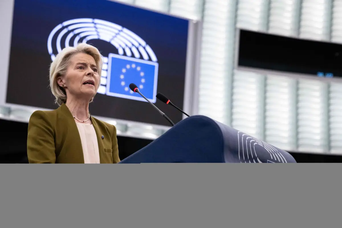 A presidente da Comissão Europeia, Ursula von der Leyen