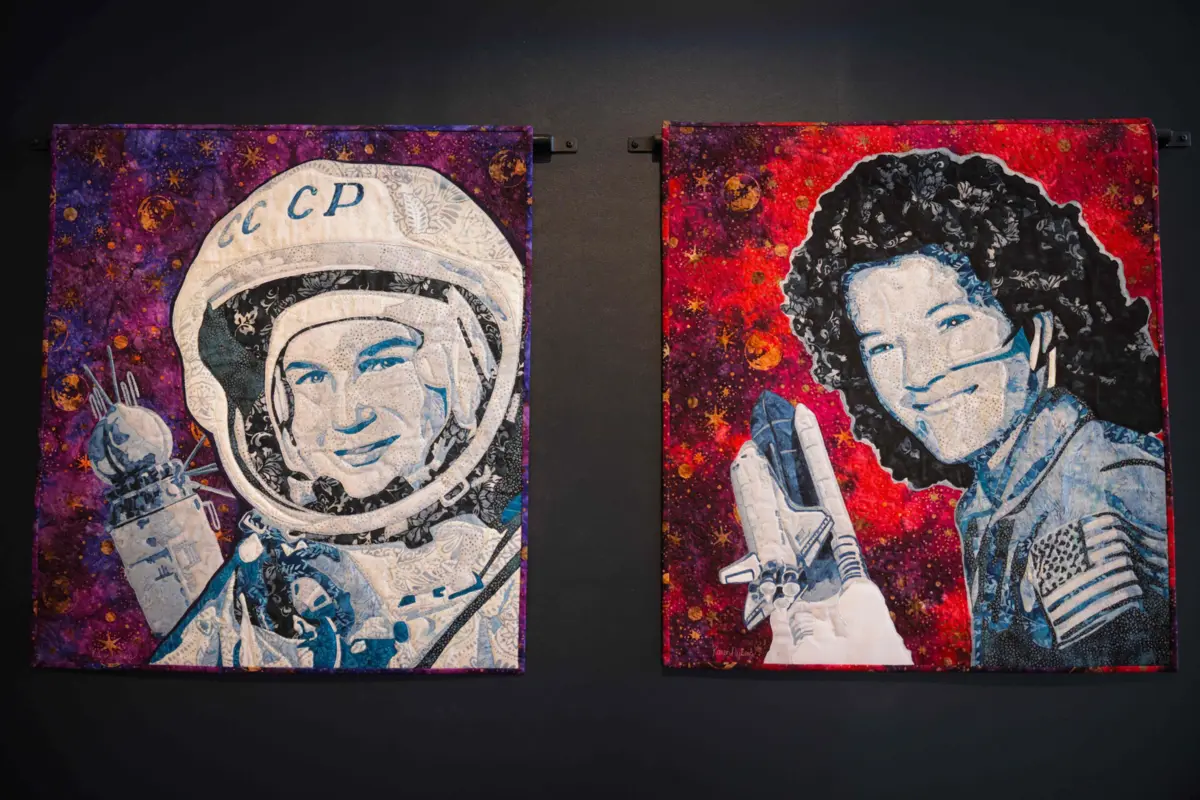 Sally Ride (à direita) foi a primeira norte-americana numa missão da NASA