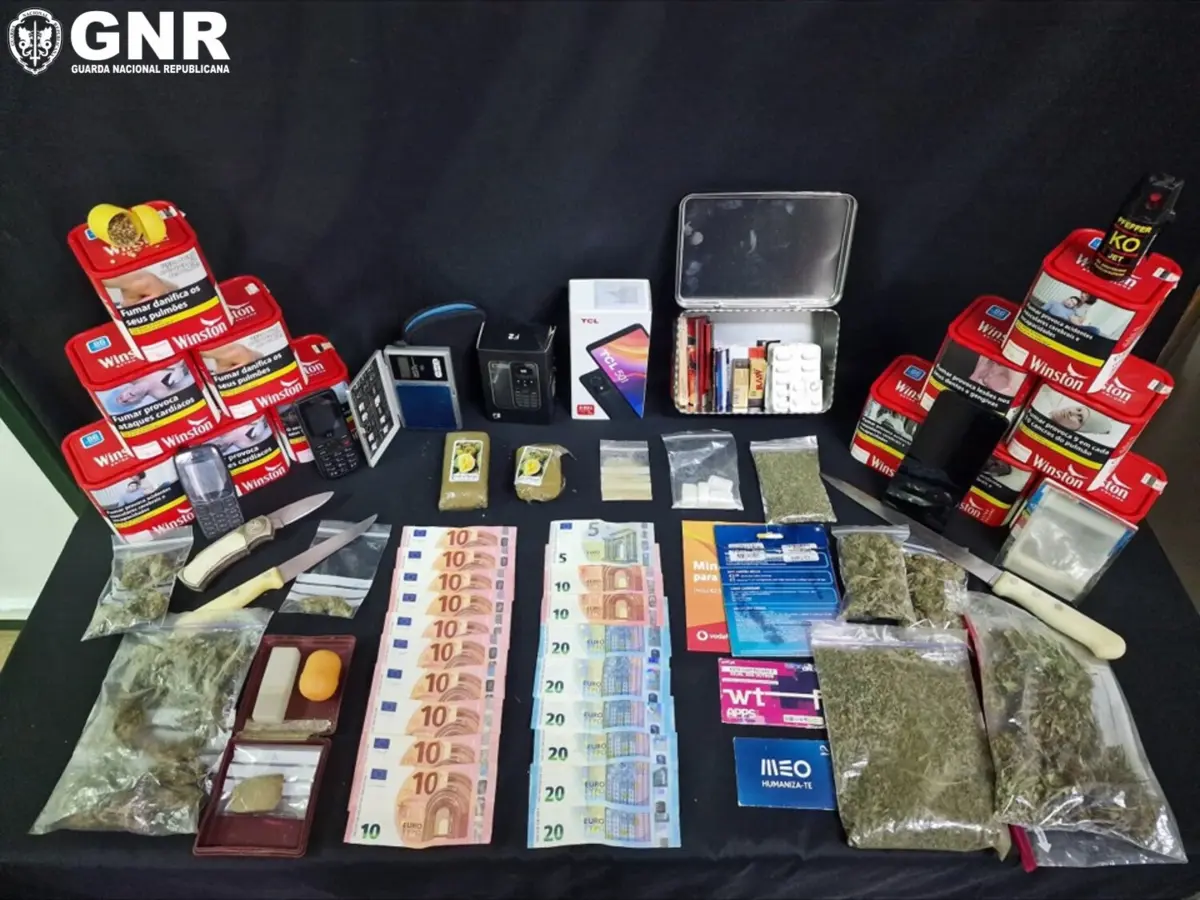 Idoso foi intercetado com droga e dinheiro, na Sertã