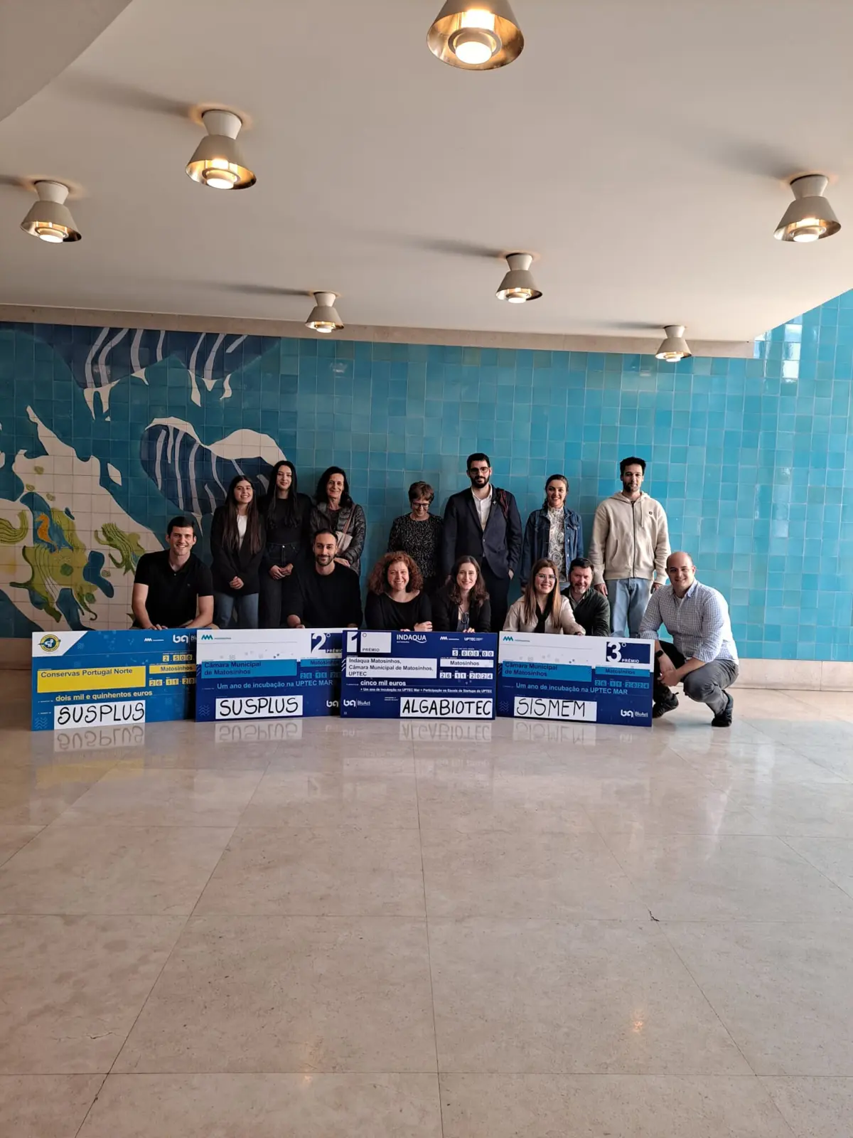 Foto de conjunto dos melhores classificados