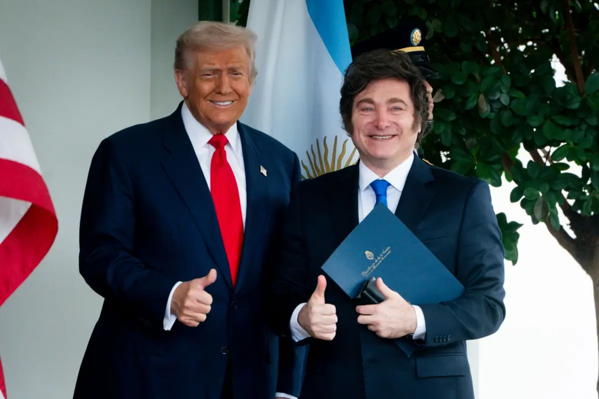 Trump recebeu Milei para um almoço na Casa Branca