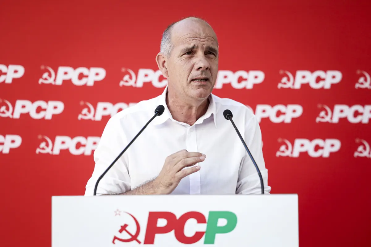 O secretário-geral do PCP, Paulo Raimundo