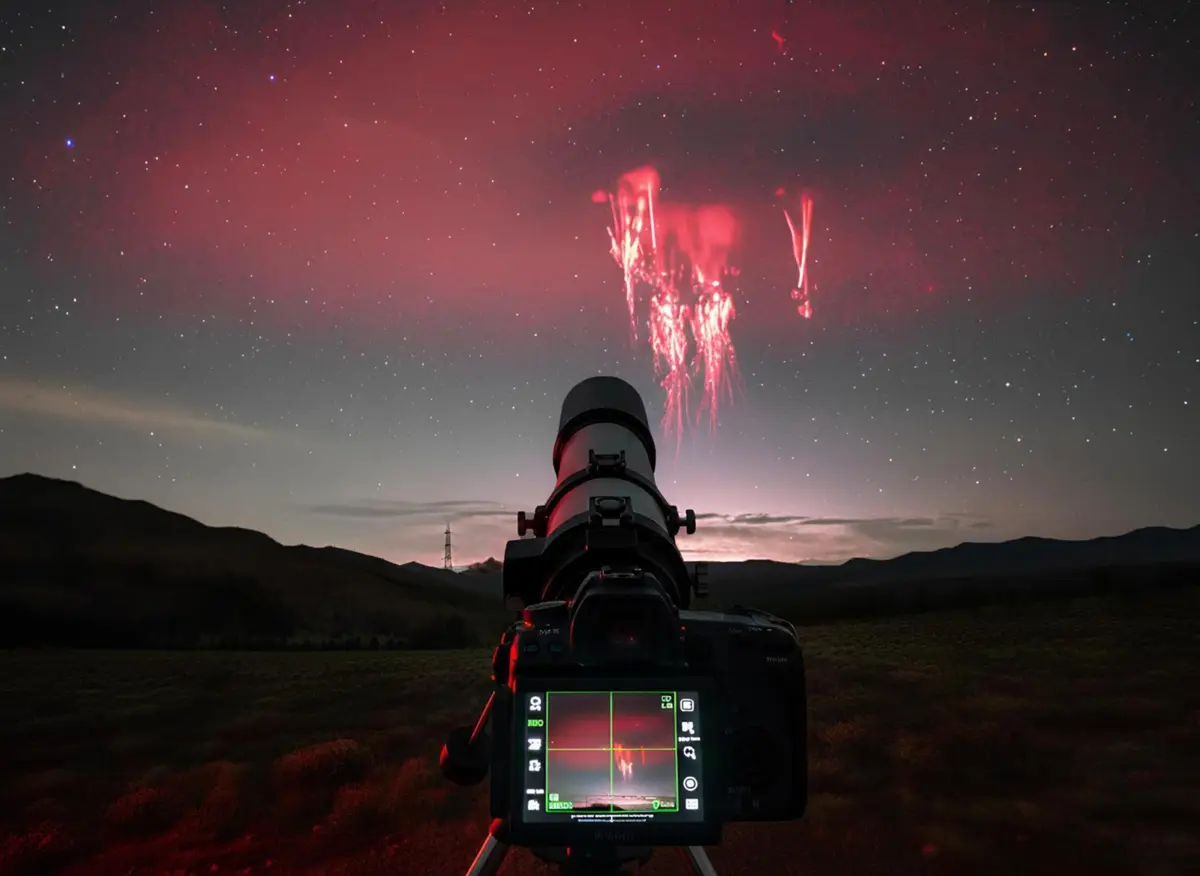 Imagem de contexto do artigo Fotógrafo capta dois fenómenos atmosféricos raros em simultâneo