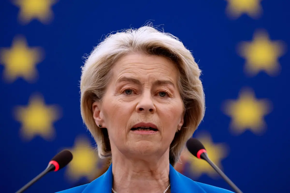 A presidente da Comissão Europeia, Ursula von der Leyen