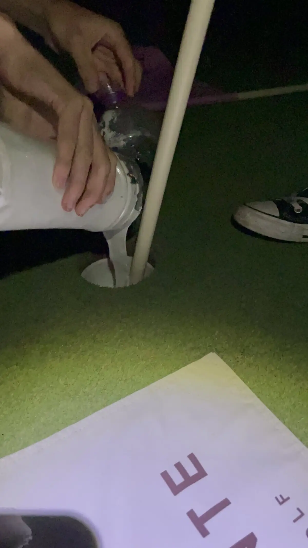 Imagem de contexto do artigo Ativistas da Climáximo tapam buracos de golfe com cimento