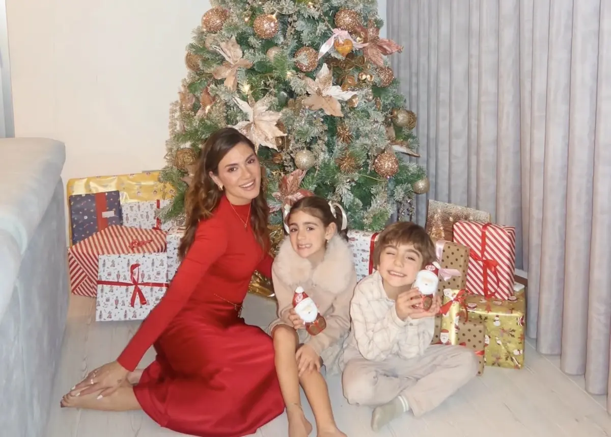 Liliana Filipa passou a consoada com os filhos, Ariel e Santiago