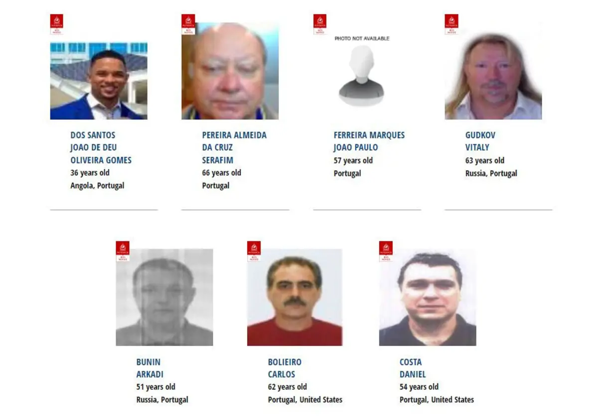 Imagem de contexto do artigo Há 11 portugueses procurados pela Interpol. Saiba quem são