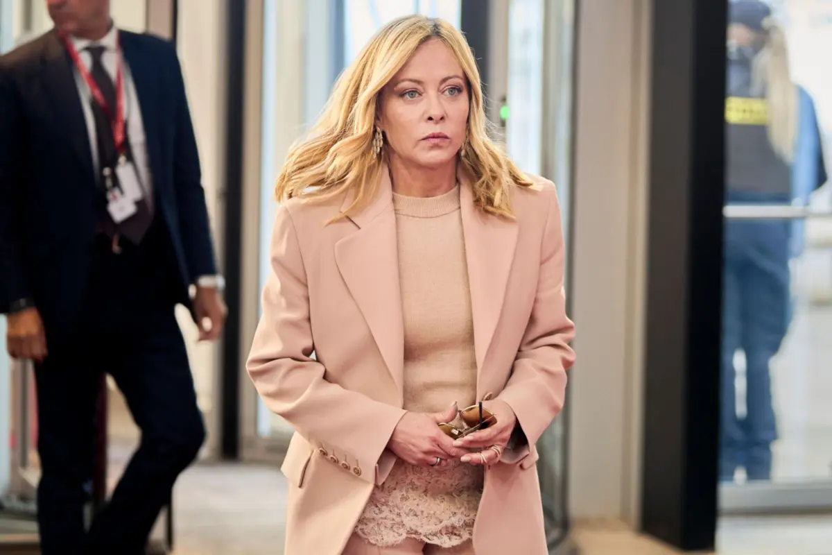 A primeira-ministra italiana, Giorgia Meloni