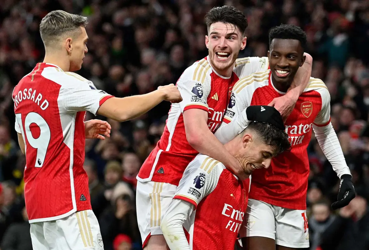 Arsenal venceu por 5-0