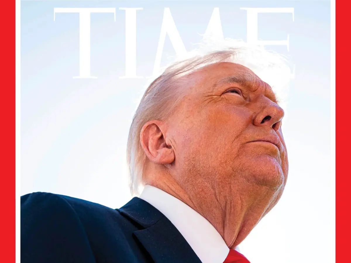 Imagem de contexto do artigo "Apagaram-me o cabelo". Trump critica fotografia publicada na revista "Time"