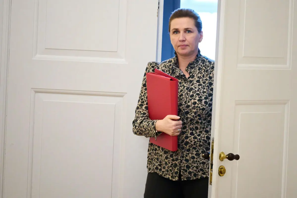A primeira-ministra dinamarquesa, Mette Frederiksen
