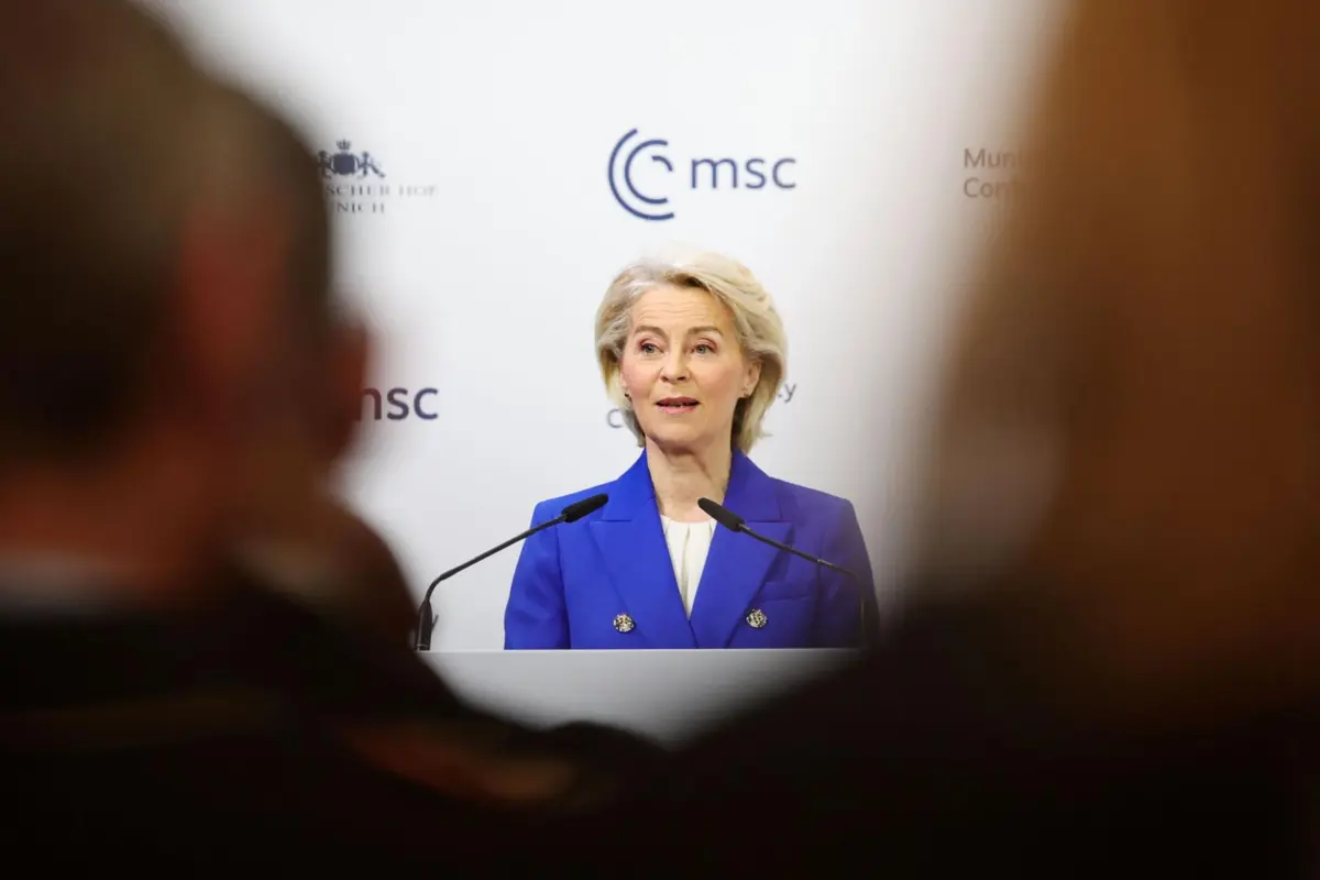 A presidente da Comissão Europeia, Ursula von der Leyen