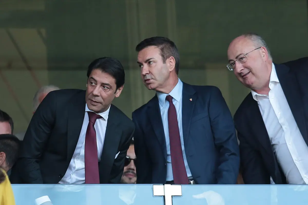 O presidente do Benfica, Rui Costa, em Braga