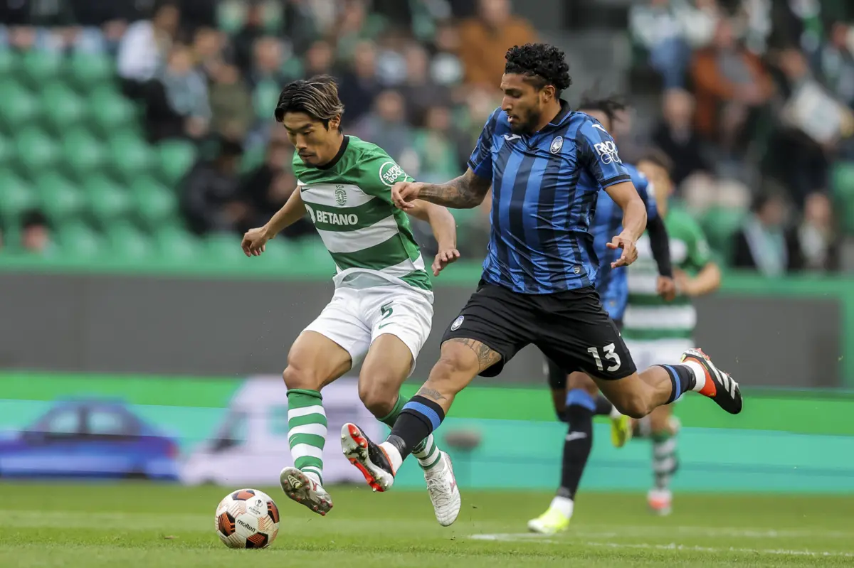 Habitual titular no meio-campo do Sporting, Morita é baixa de peso para o confronto com a Atalanta