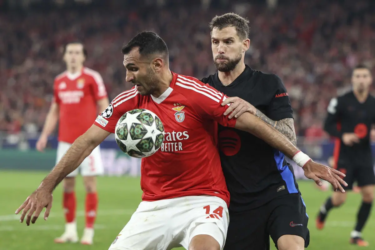 O Benfica foi batido na Luz pelo Barcelona