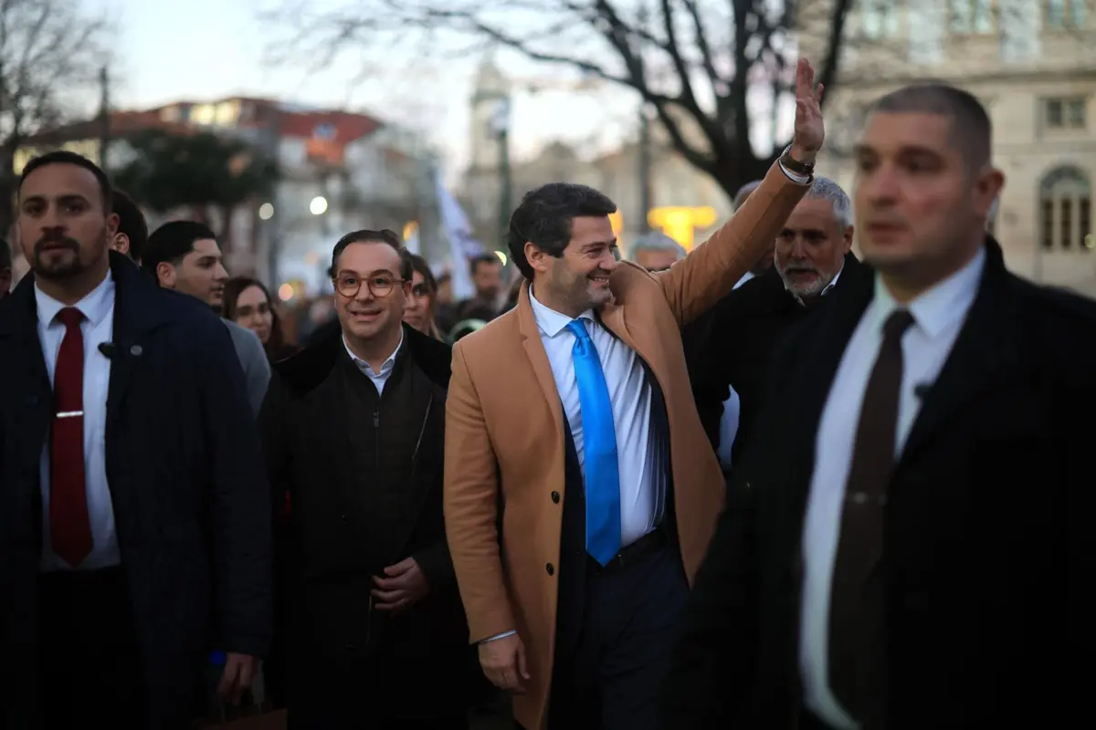 O candidato presidencial André Ventura