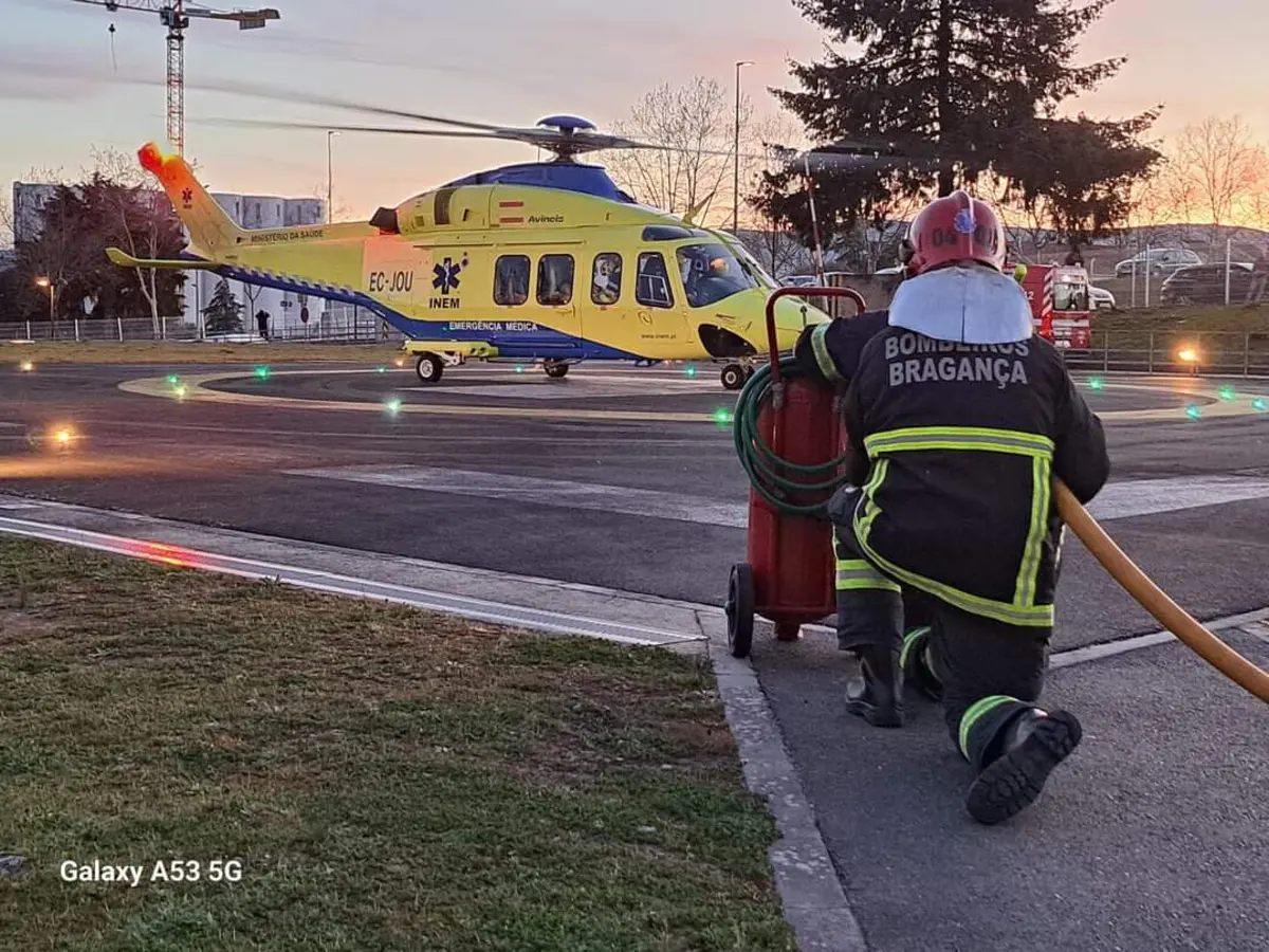 Imagem de contexto do artigo Heliporto do hospital de Bragança testado para receber os voos do helicóptero do INEM