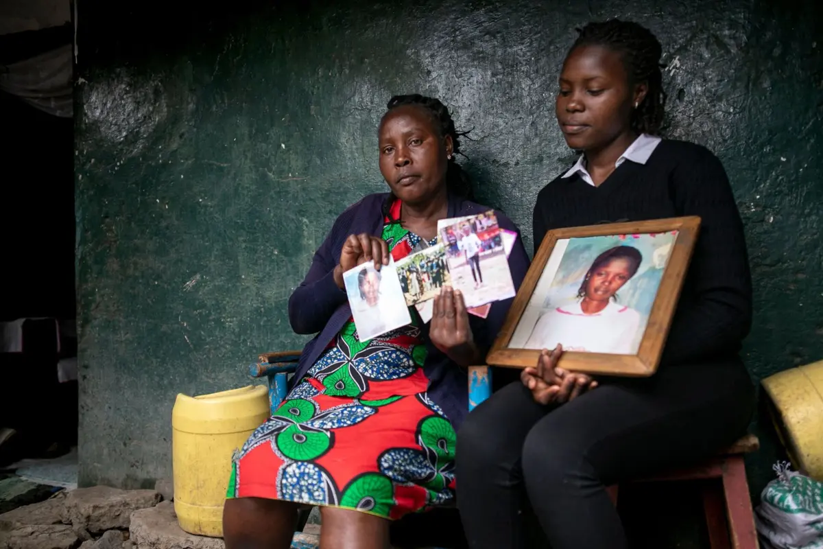 O cadáver de Agnes Wanjiru, uma jovem mãe de 21 anos, foi encontrado na fossa sética de um hotel em Nanyuki