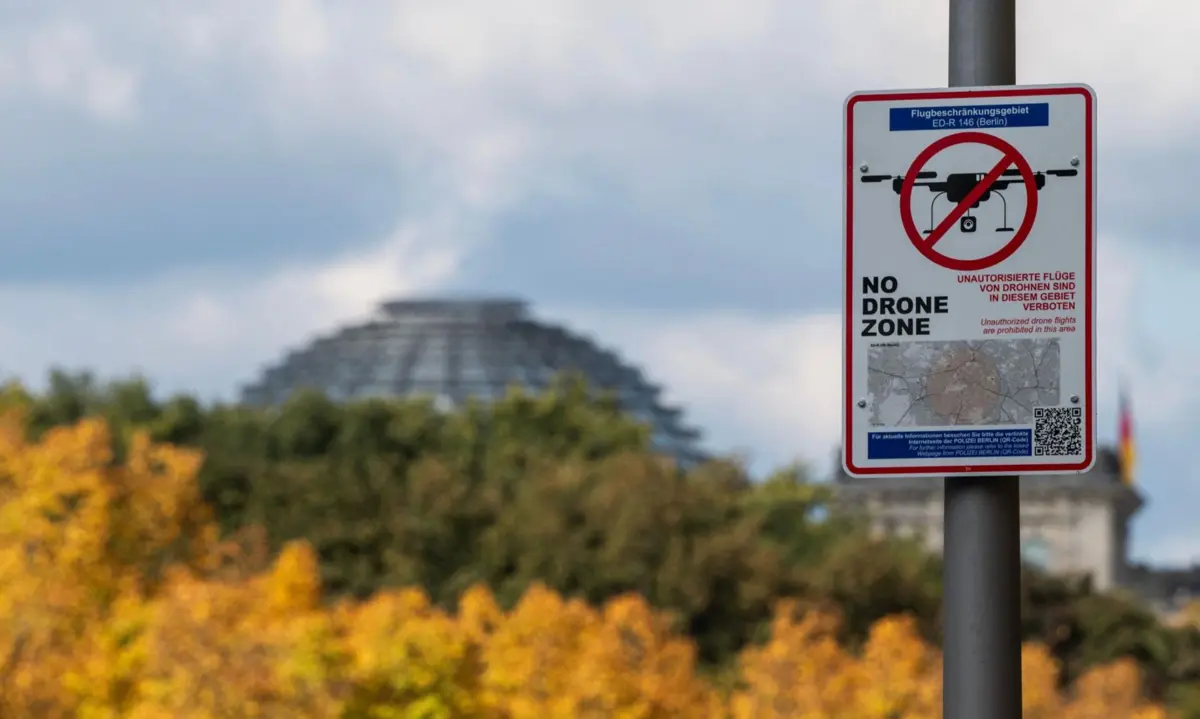 Imagem de contexto do artigo Alemanha registou 850 voos suspeitos de drones desde janeiro