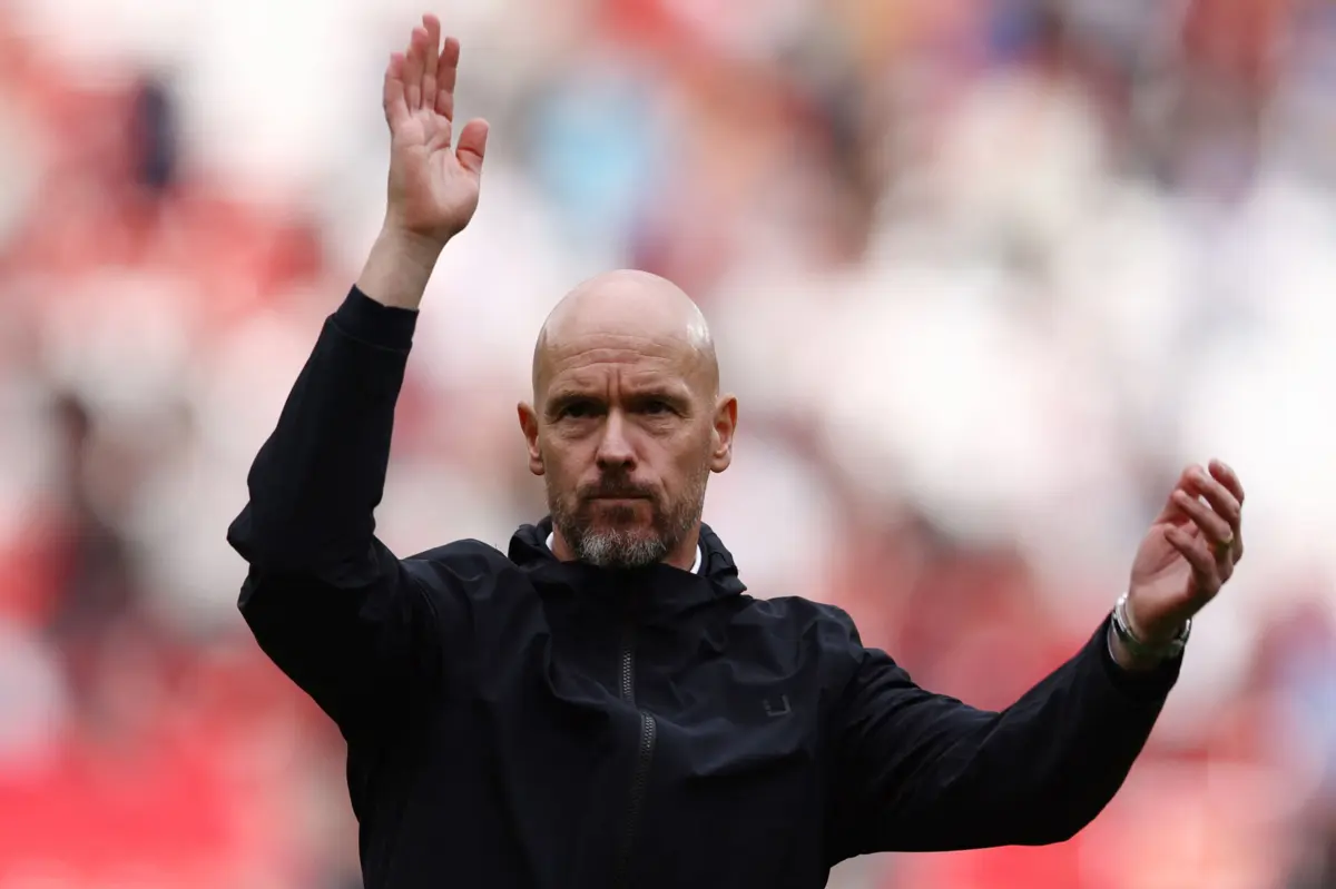 Erik ten Hag durante um jogo da Premier League