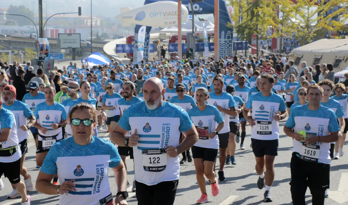 Imagem de contexto do artigo Centenas começaram o dia a correr junto ao Estádio do Dragão