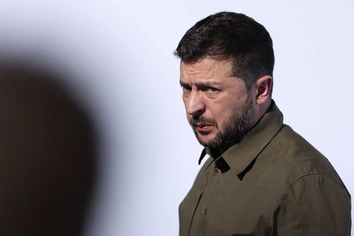 O presidente ucraniano, Volodymyr Zelensky