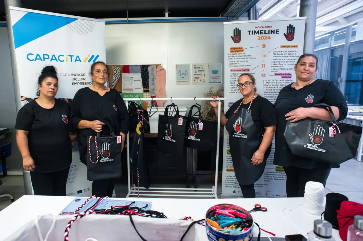 Antónia, Cândida, Vânia e Susana (da esquerda para a direita) participam no projeto