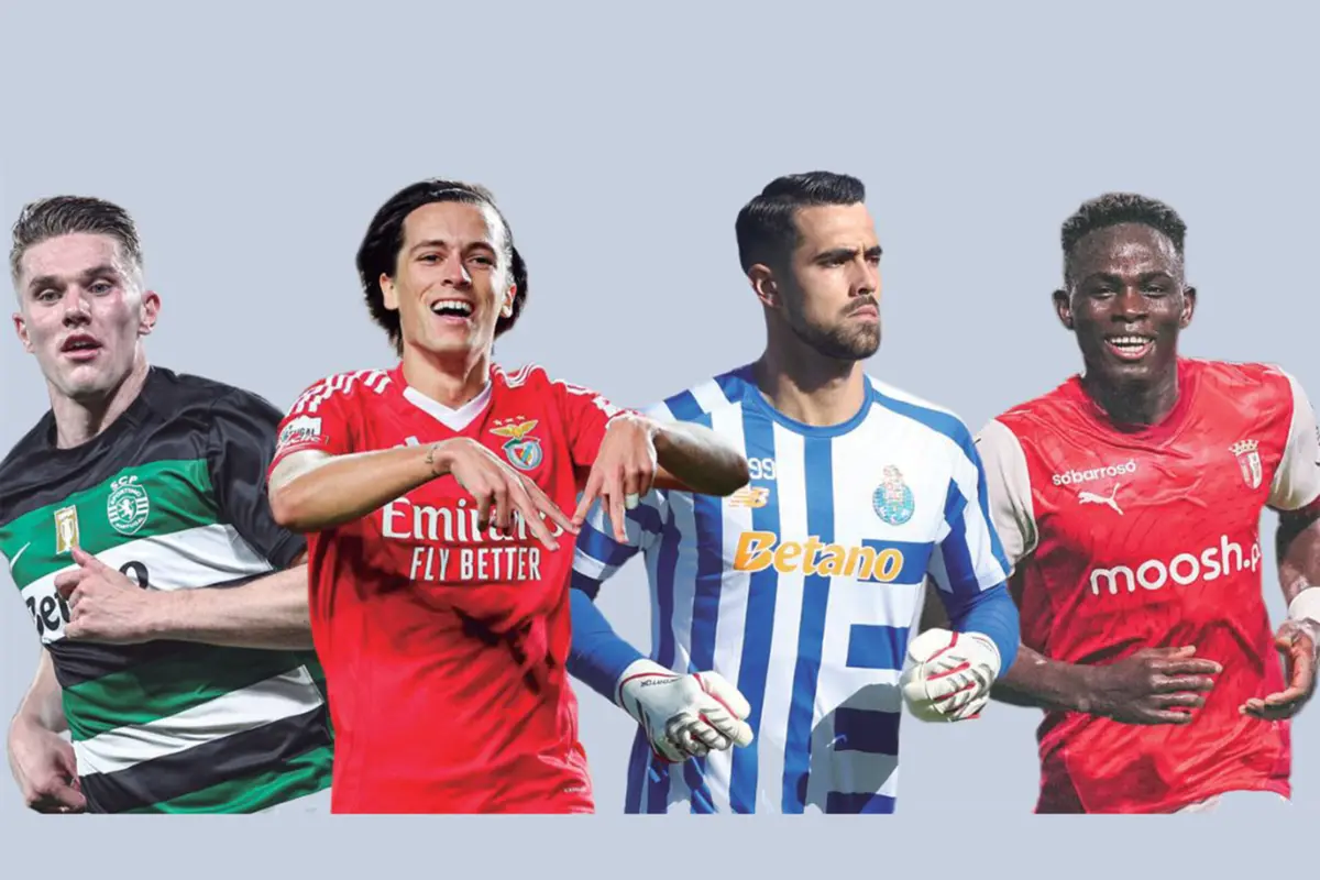 Viktor Gyokeres, Álvaro Carreras, Diogo Costa e Roger Fernandes